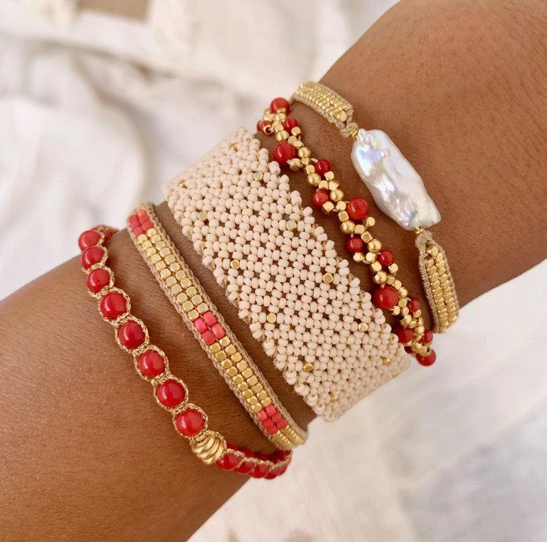 Greige Eddy Bracelet - Antique Beige - Ibu Jewels