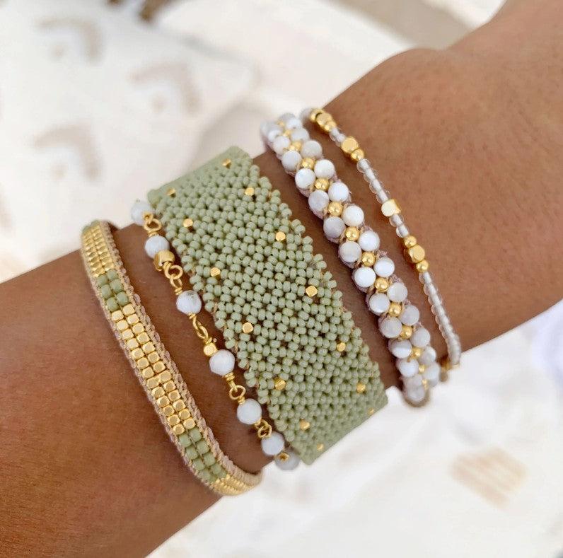 Greige Eddy Bracelet - Cactus - Ibu Jewels