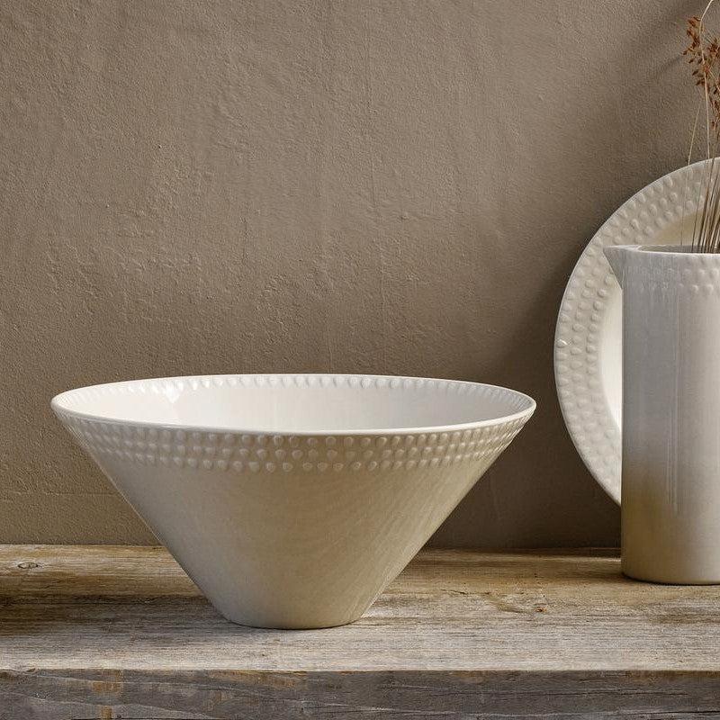Greige Ela Dinnerware Range - Cream - Serving Bowl
