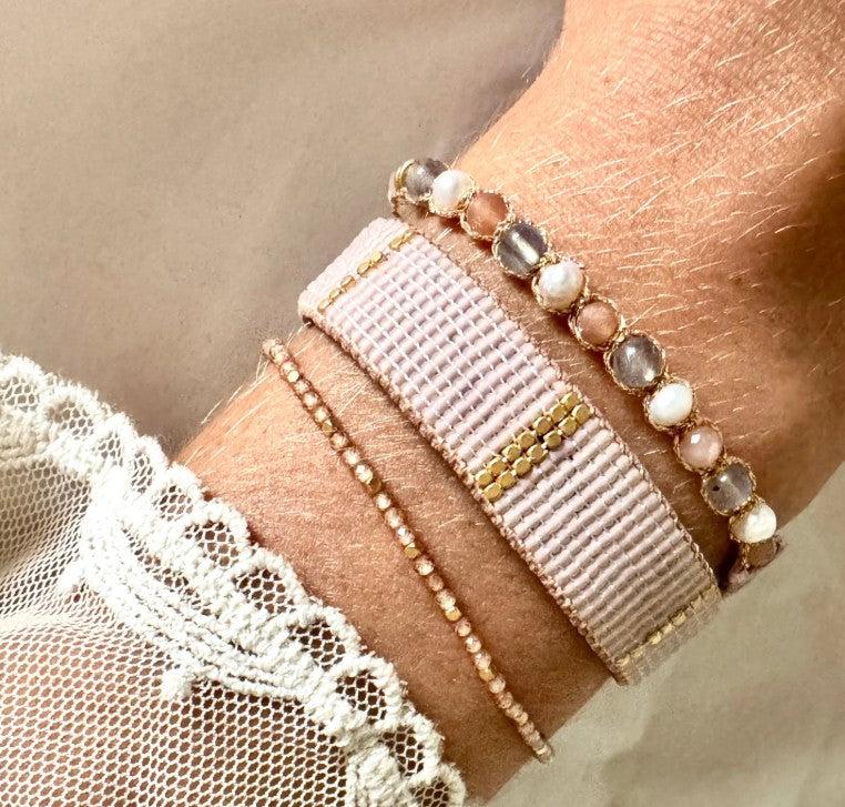 Greige Empire Bracelet - Tea Rose - Ibu Jewels