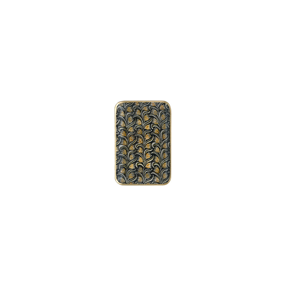 Greige Enamelled Albizia Tray - Mini - Boncoeurs