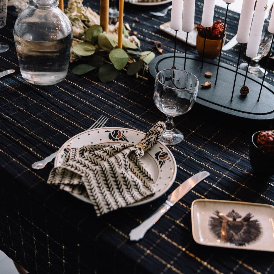 Greige Enamelled Heart Ray Tray - Mini - Boncoeurs