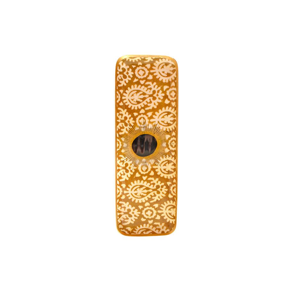 Greige Enamelled Sunburn Tray - Duo - Boncoeurs