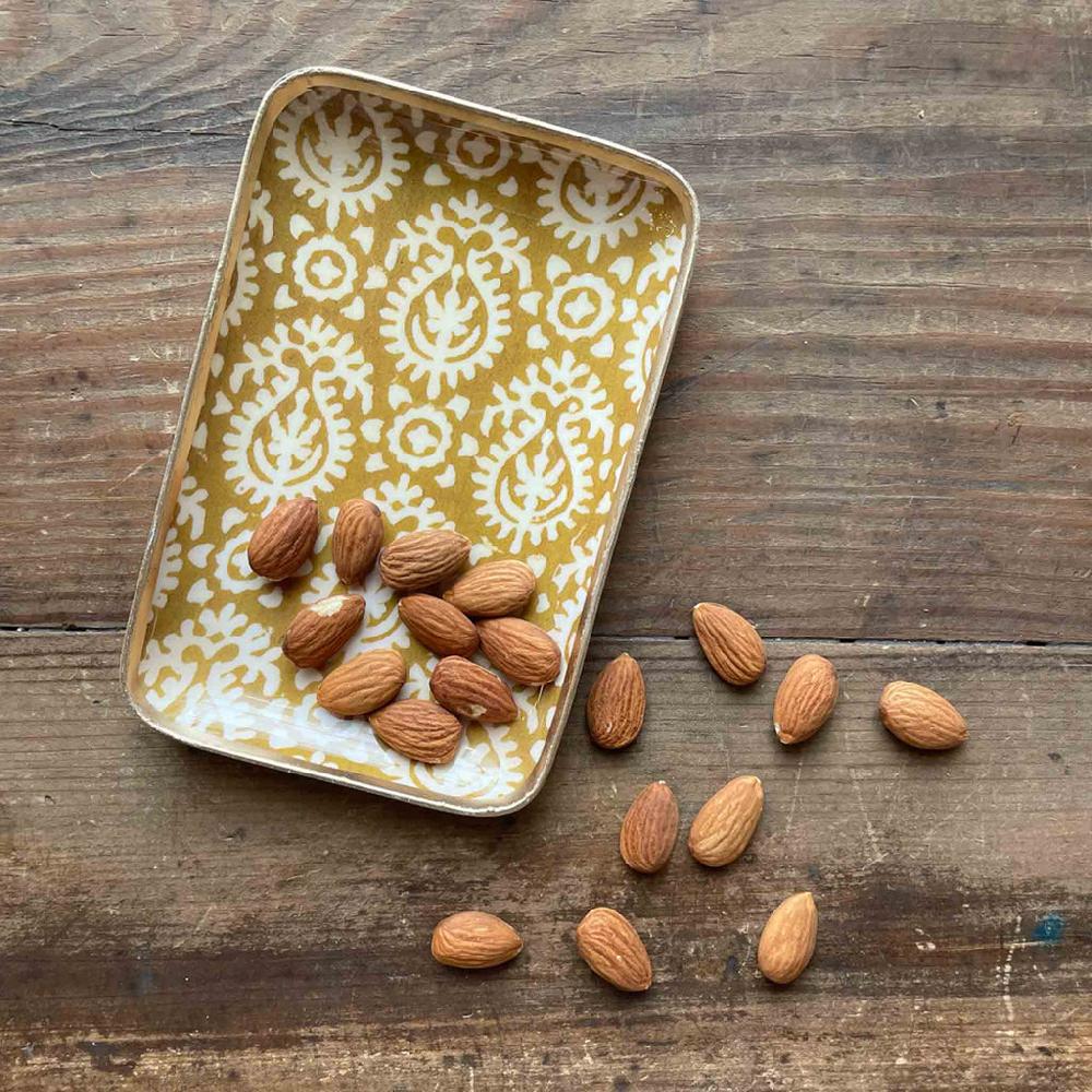 greige Enamelled Sunburn Tray - Mini - Boncoeurs