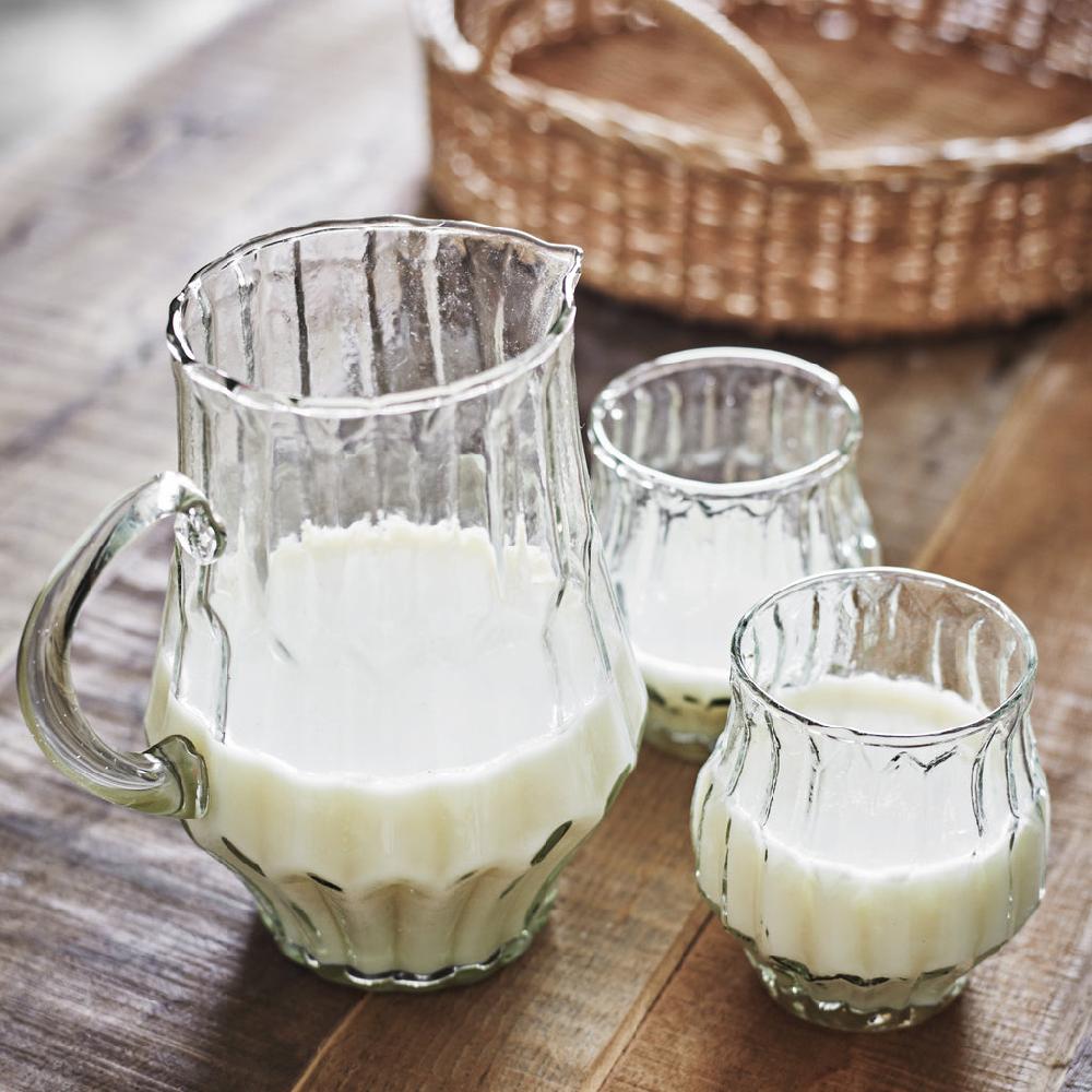 greige Evie Glass Jug