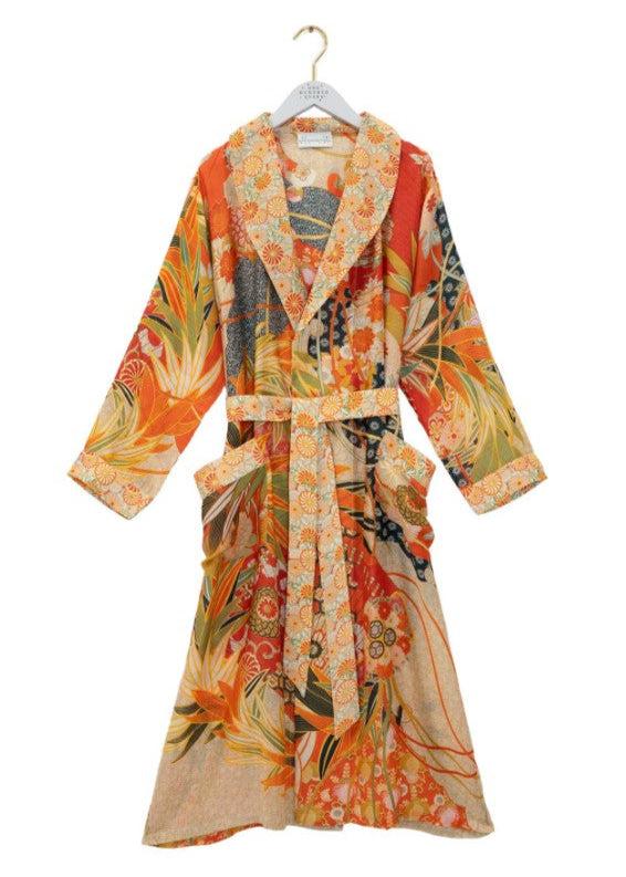 Greige Fans Scarlet Gown - One Hundred Stars