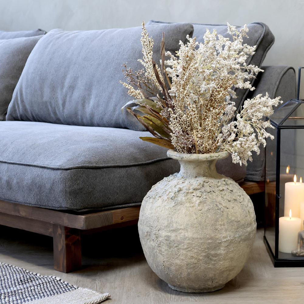 Greige Faux Antique Water Pot