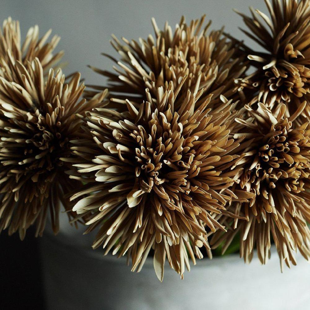 Greige Faux Dahlia Hazel Stem