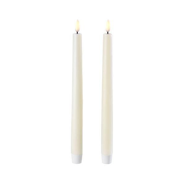 Greige Faux LED Dinner Candle - Three Sizes