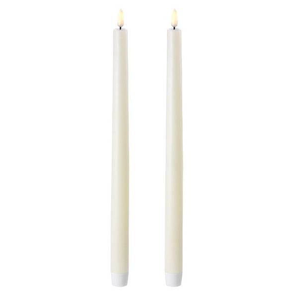 Greige Faux LED Dinner Candle - Three Sizes
