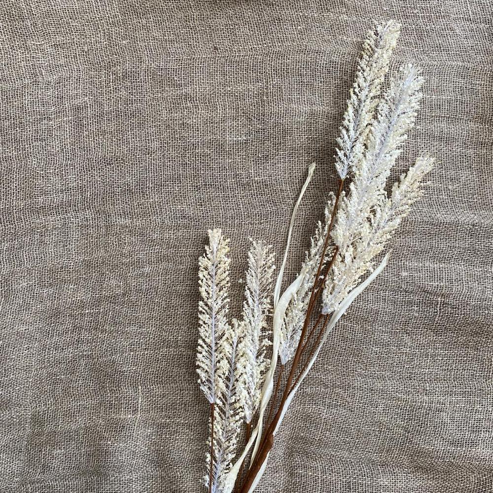 greige Faux Wild Grass Spray