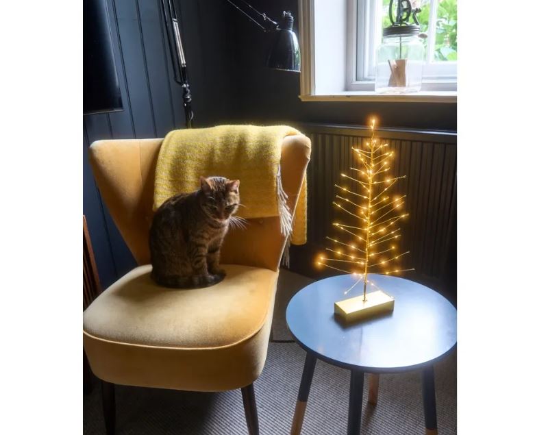 Greige Festive Tree Light