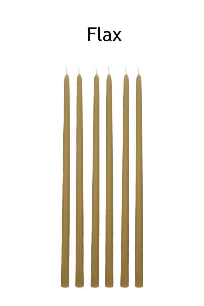 Greige Fleuriste Candle - 1 Cm Diameter - Set Of Six