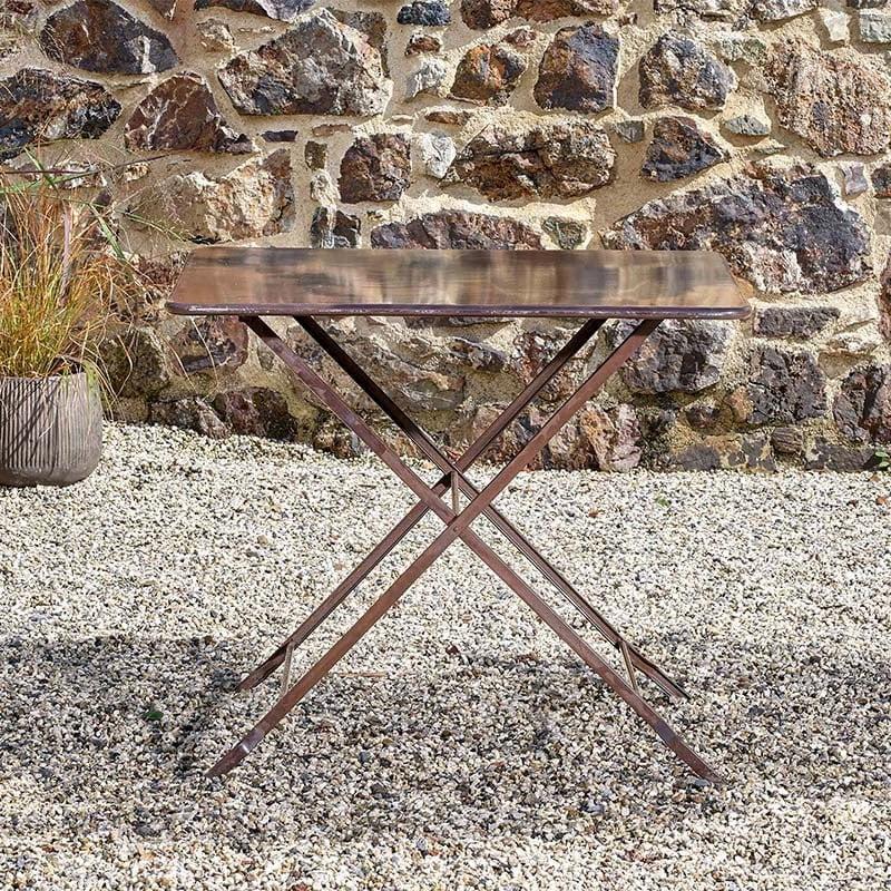 Greige Folding Iron Garden Furniture