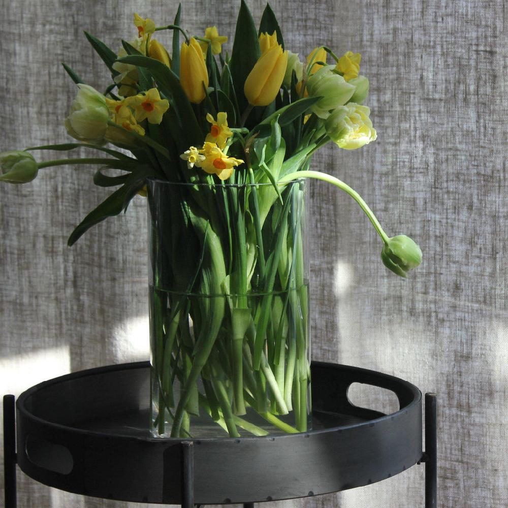 Greige Folding Round Iron Tray Table - Three Sizes