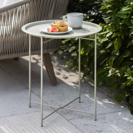 greige Garden Bistro Tray Table - Clay