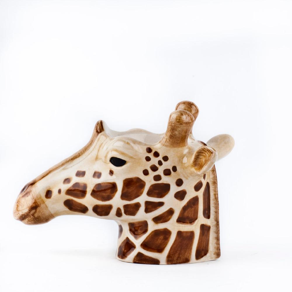 Greige Giraffe Face Egg Cup By Quail Ceramics