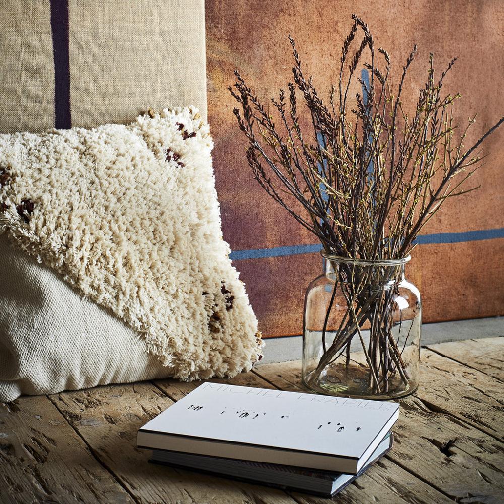 Greige Glass Bottle Vase - Three Size Options