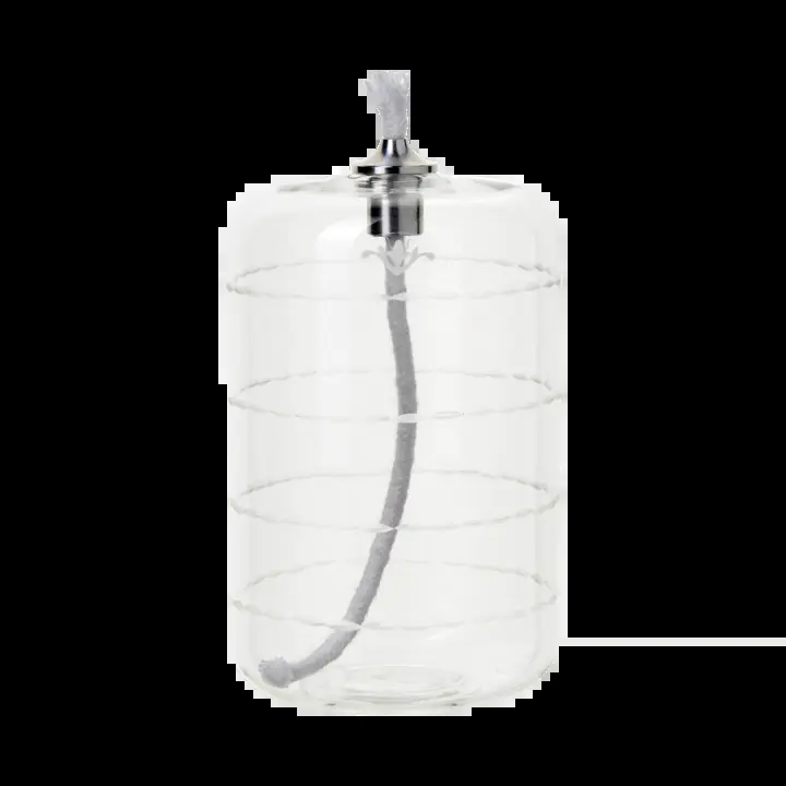 Greige Glass Oil Candle - Three Style Options