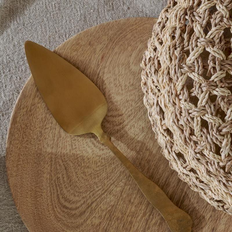 greige Golden Cake Slice