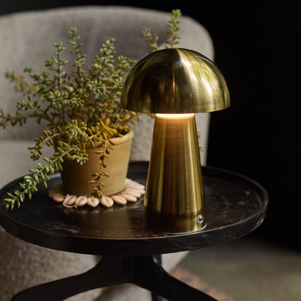 Greige Golden LED Rechargeable Lamp