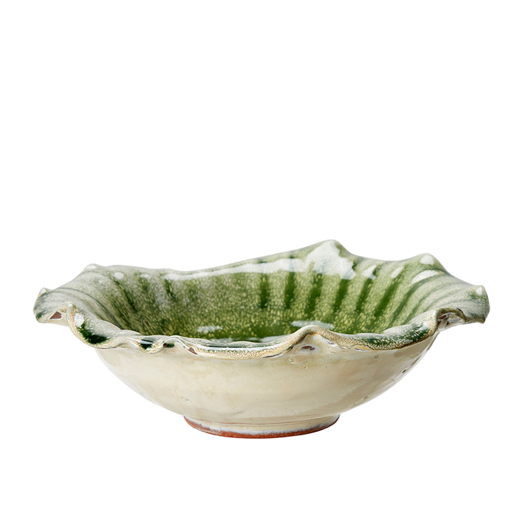 greige Green Melange Terracotta Bowl