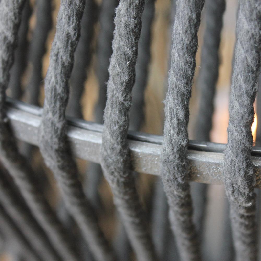 Greige Grey Rope Lantern - Two Sizes