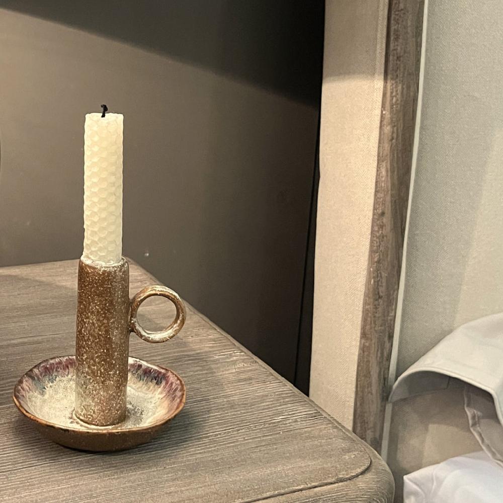 Greige Handmade Amelie Candle Holder