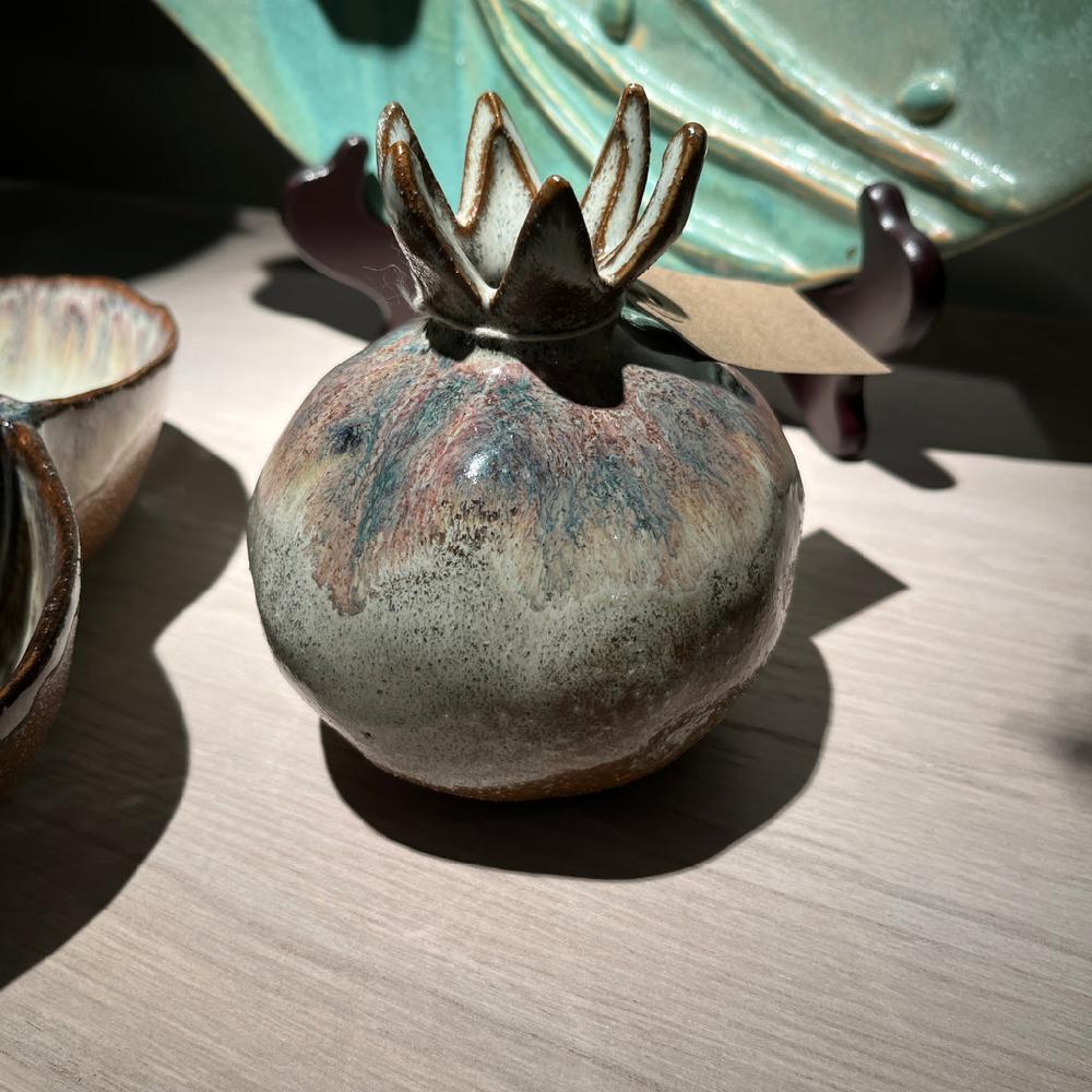 greige Handmade Amelie Pomegranate Vase