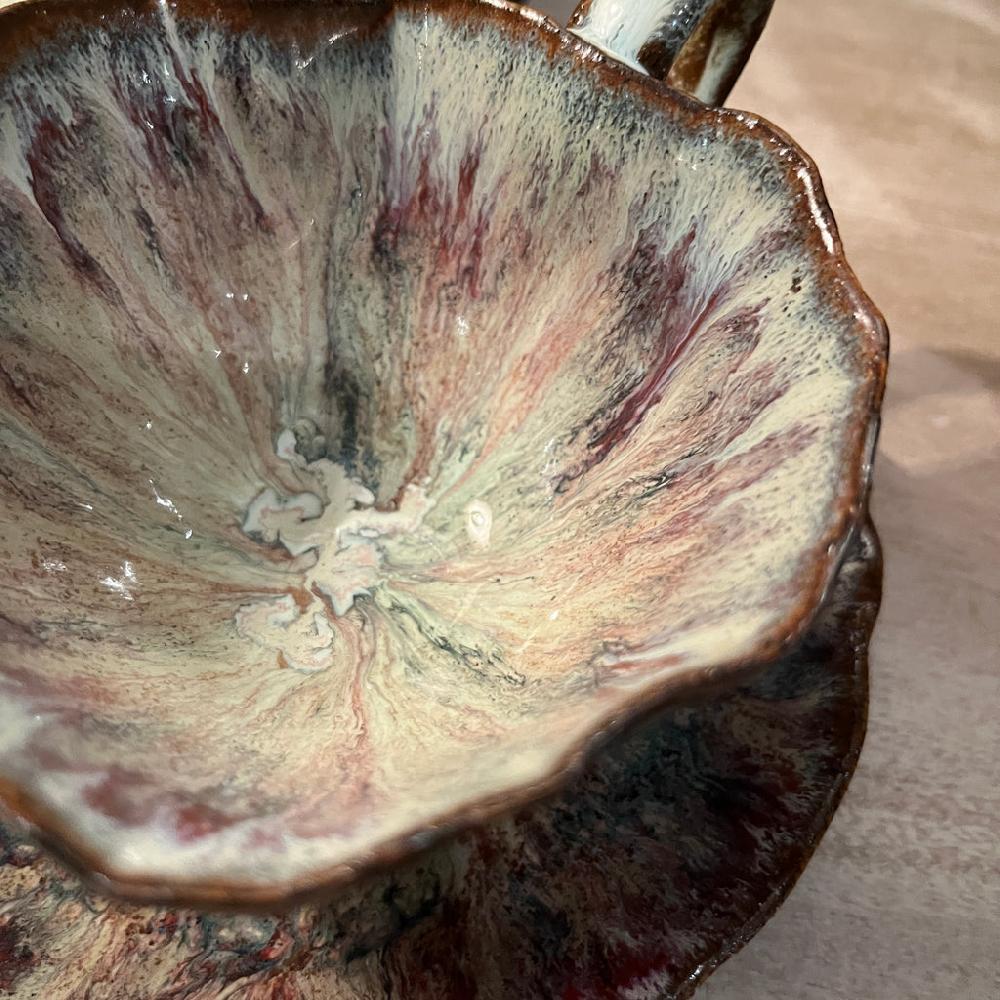 Greige Handmade Amelie Tea Cup And Saucer