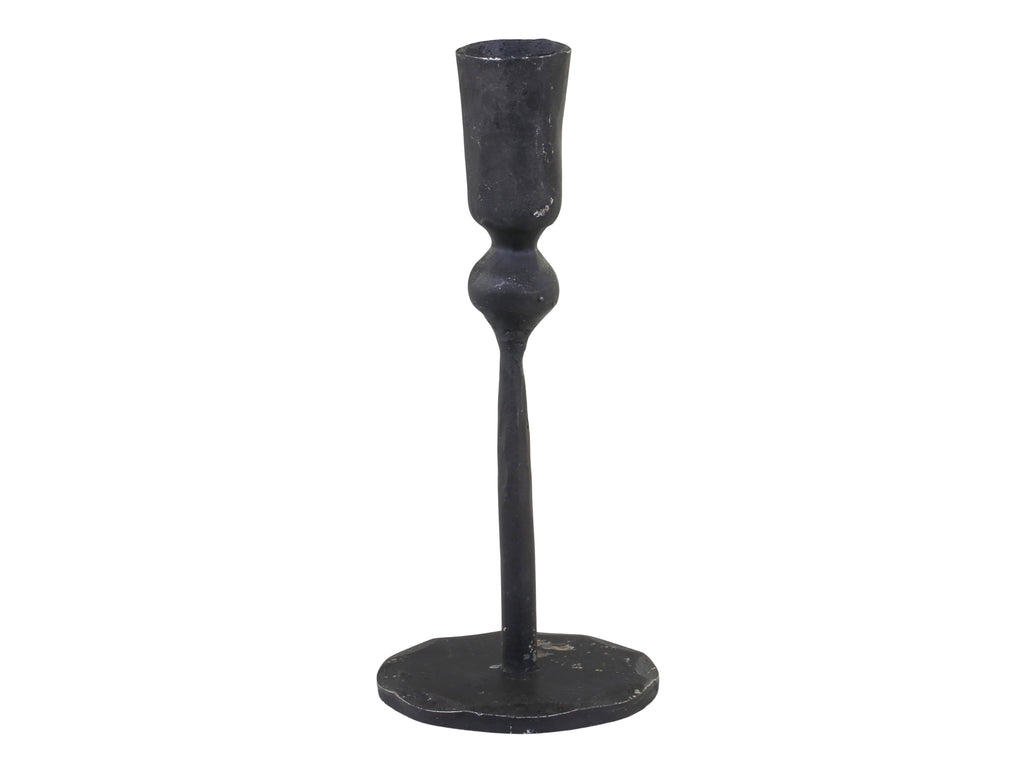 Greige Handmade Black Iron Candlestick - Three Sizes