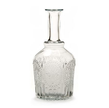 greige Handmade Glass Carafe or Vase