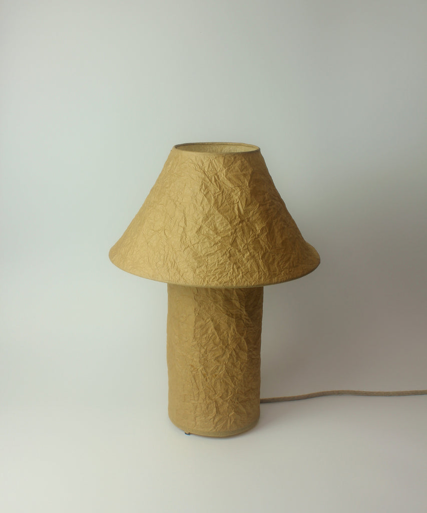 Greige Handmade Momigami Paper Lamp