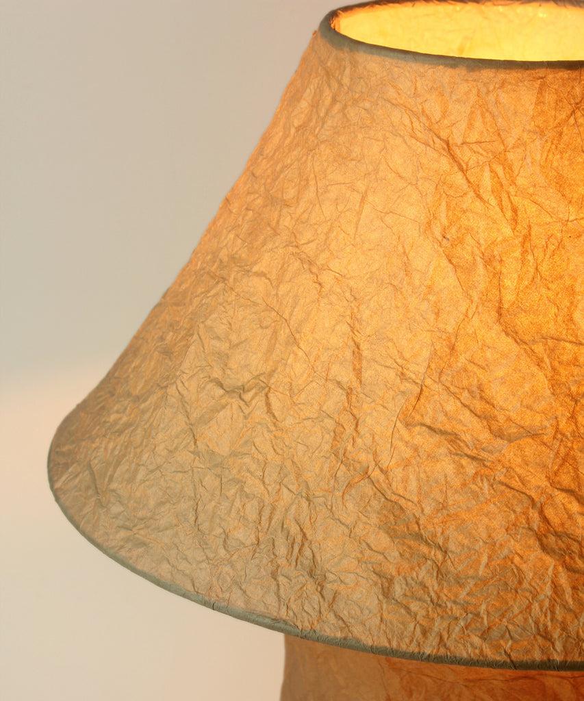 Greige Handmade Momigami Paper Lamp