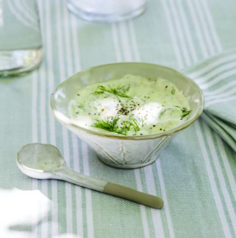 Greige Handmade Rustic Ceramic Meze Bowl And Spoon