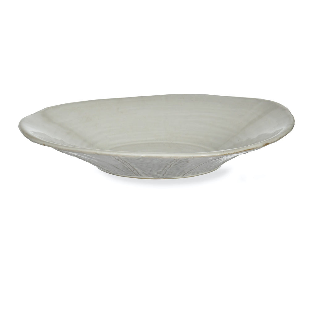 Greige Handmade Rustic Ceramic Meze Plate