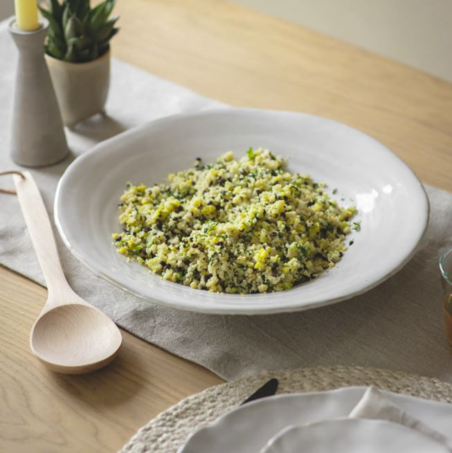 greige Handmade Rustic Ceramic Meze Plate