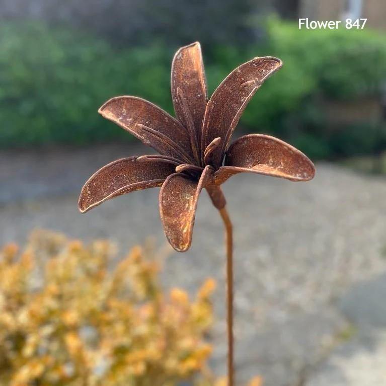 Greige Handmade Rusty Iron Stems - Group A