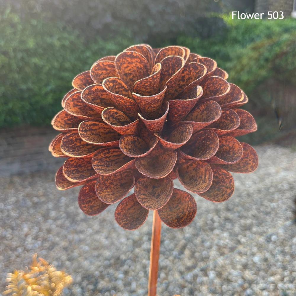 Greige Handmade Rusty Iron Stems - Group A