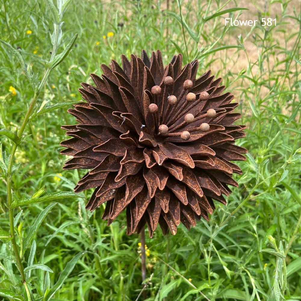 greige Handmade Rusty Iron Stems - Group B