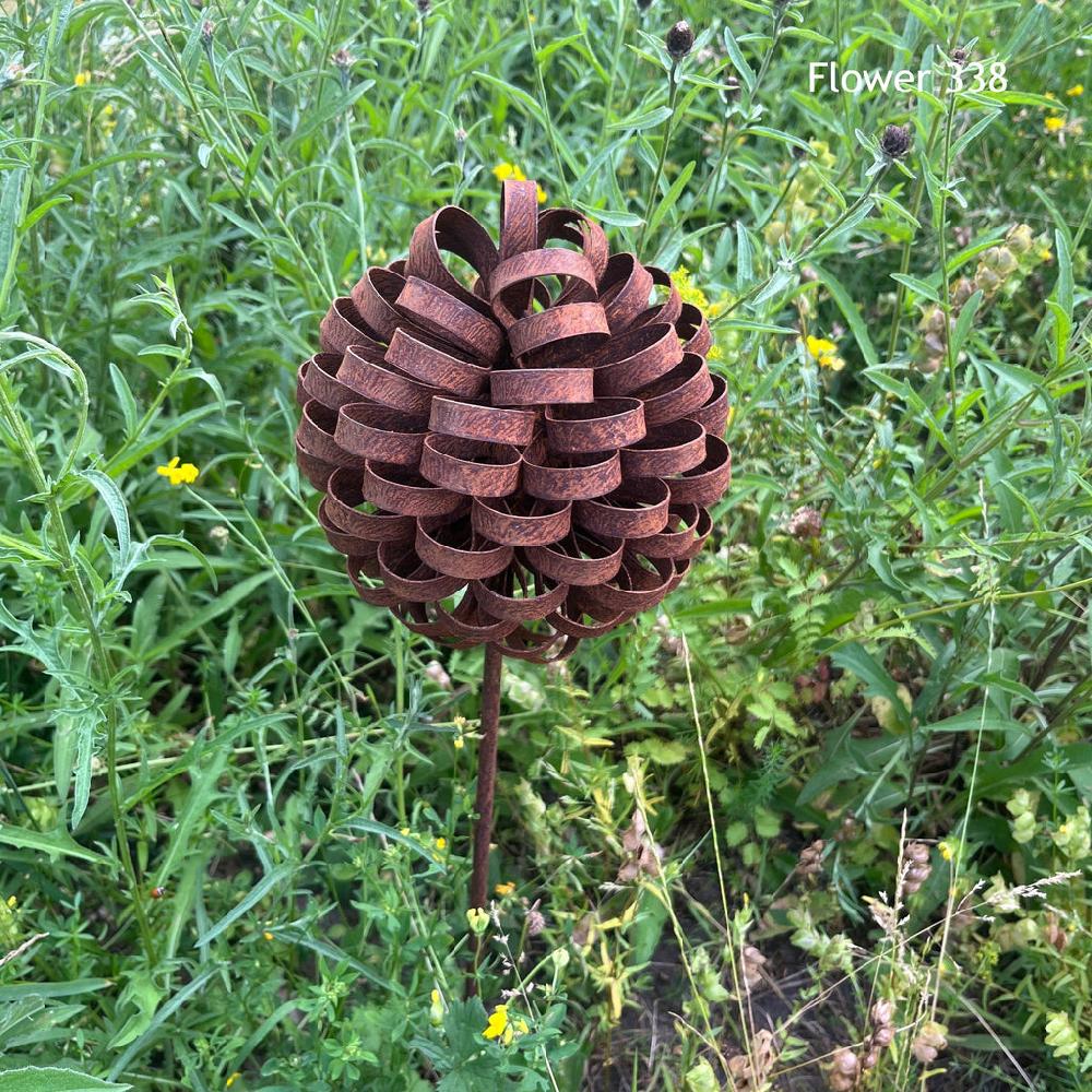 Greige Handmade Rusty Iron Stems - Group C