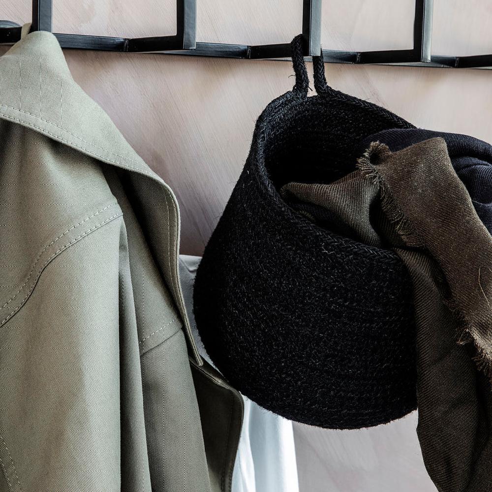 Greige Hang Basket - House Doctor Denmark - Black