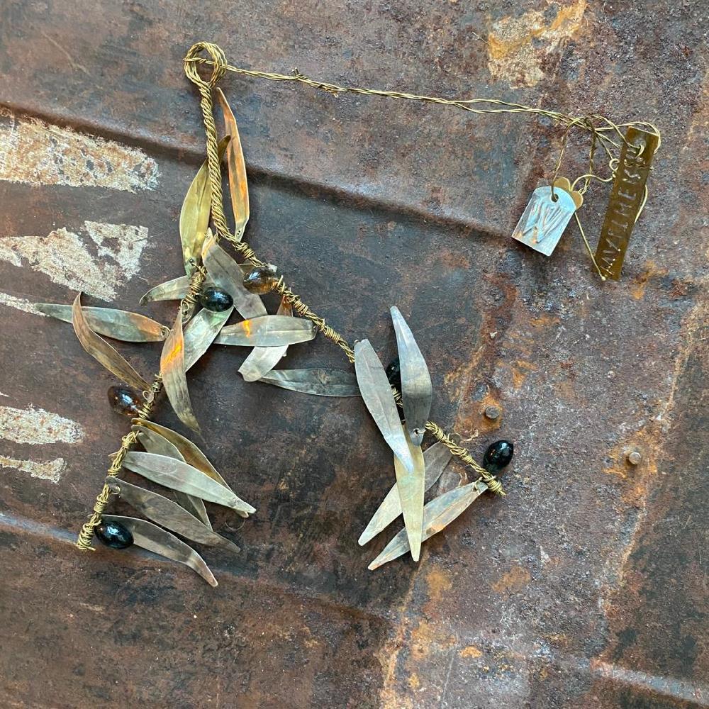 greige Hanging Brass Olive Twig - Walther & Co