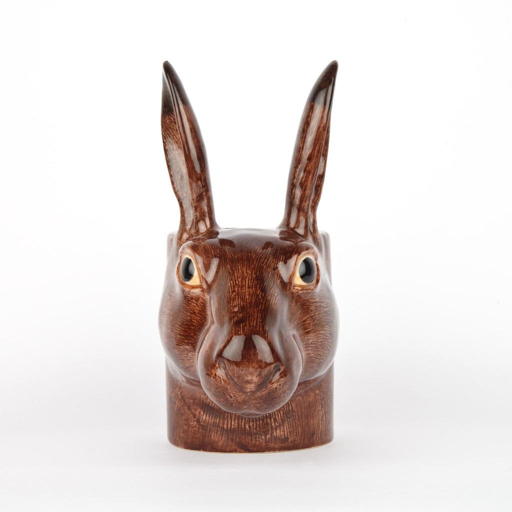 Greige Hare Pencil Pot By Quail Ceramics
