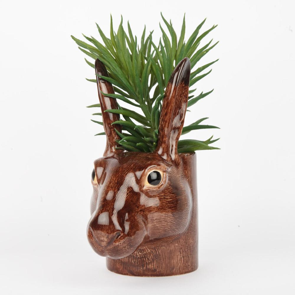 Greige Hare Pencil Pot By Quail Ceramics