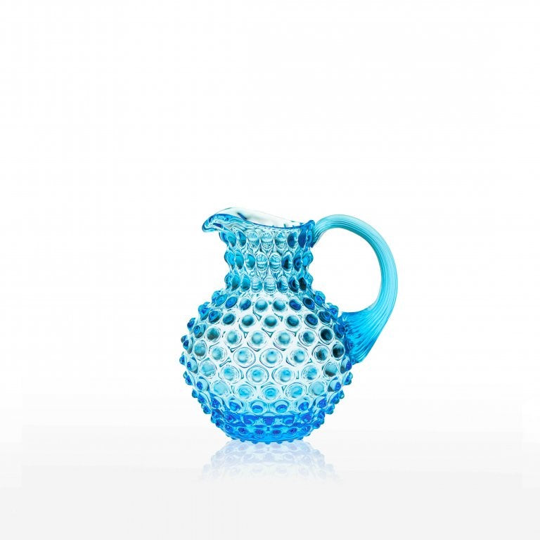 Greige Hobnail Jug - 1L Round - Azure
