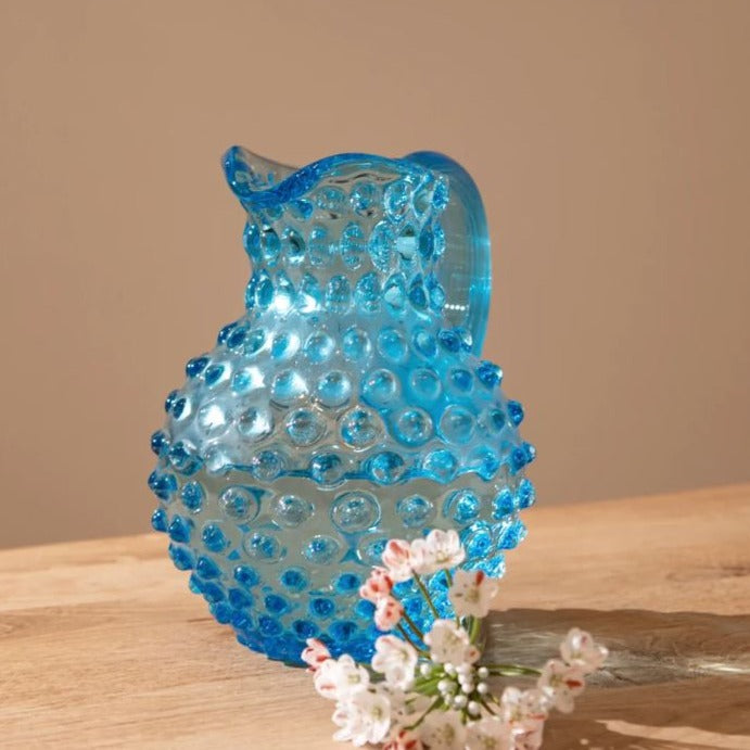 greige Hobnail Jug - 1L Round - Azure