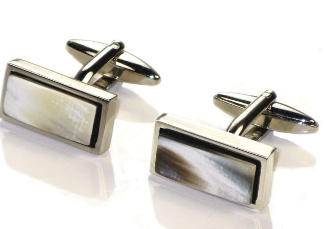Greige Horn Cufflinks