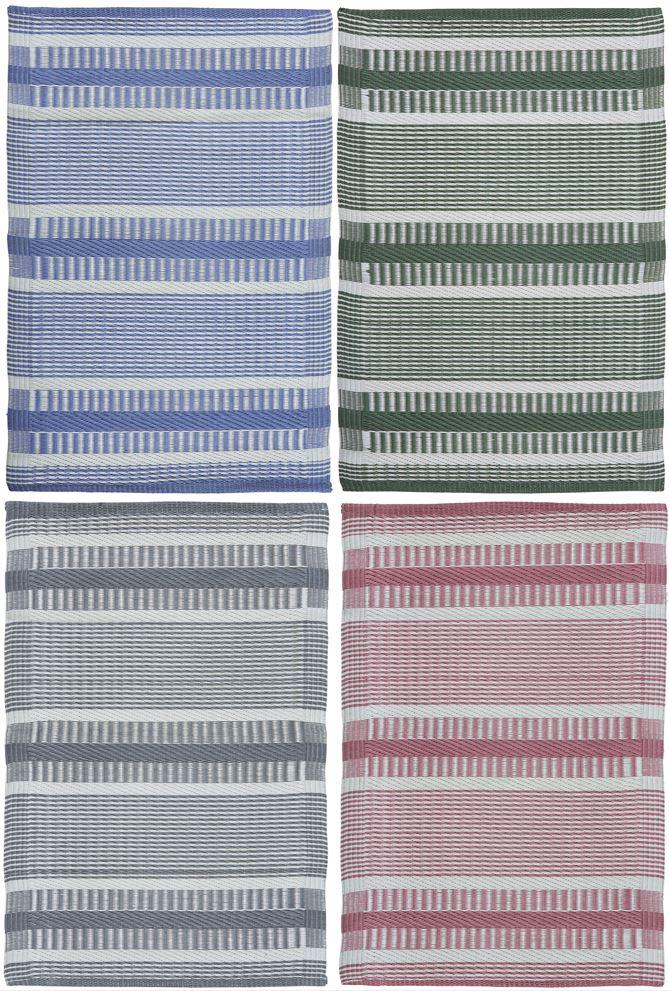 greige Indoor Outdoor Recycled Plastic Rug - Small