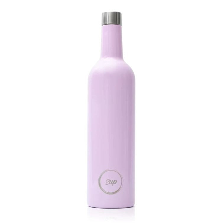 Greige Insulated Wine Bottle - Various Colours